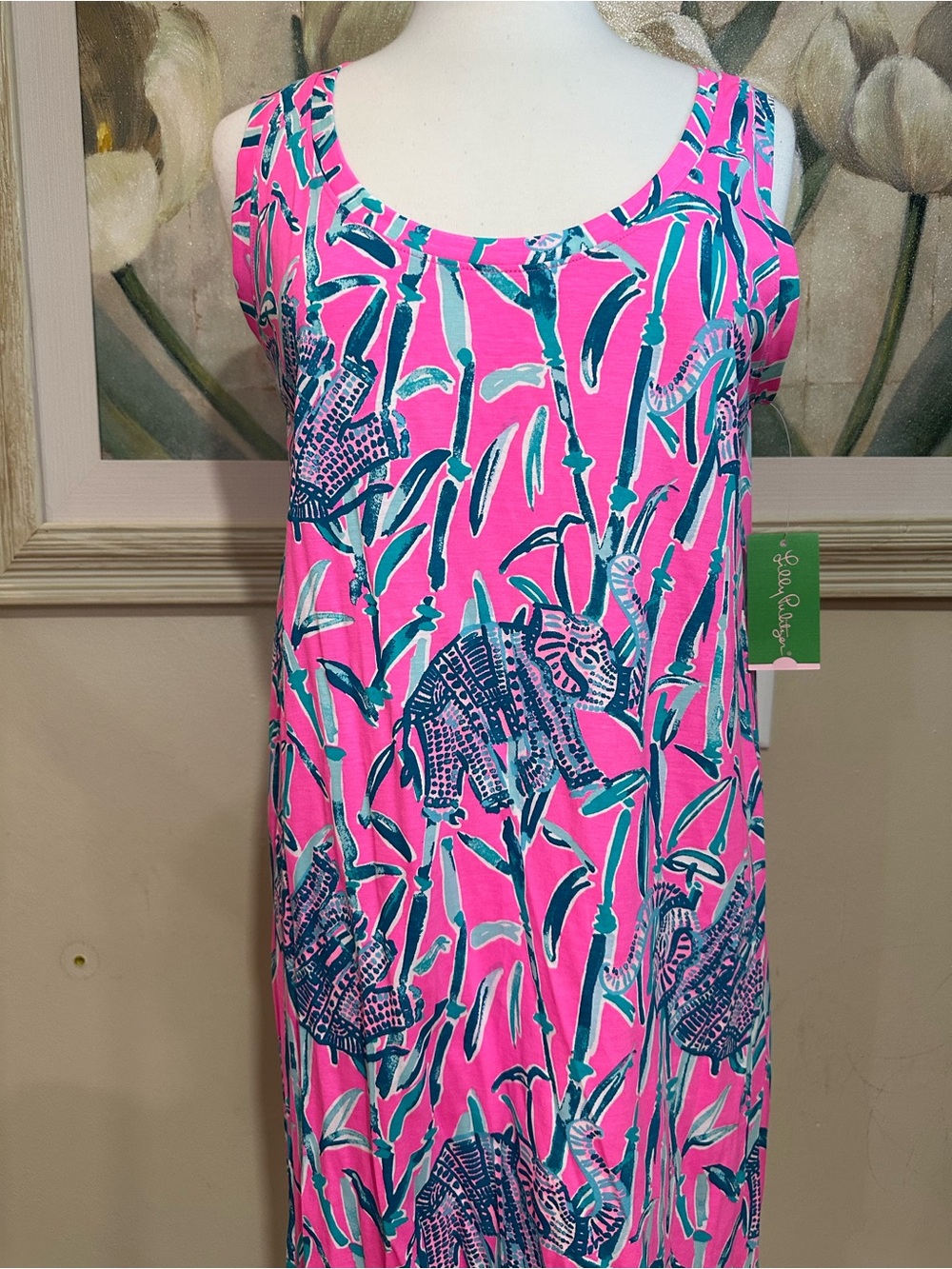 NWT Lilly Pulitzer Raylee Dress Mandavilla Pink Extra Lucky Size Medium - Picture 2 of 10